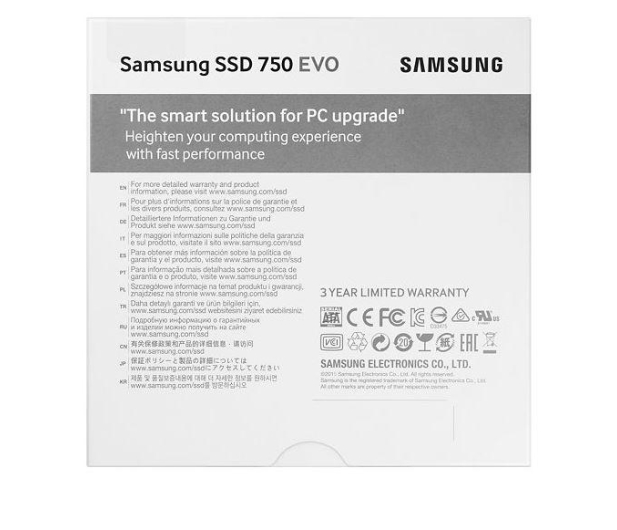 SAMSUNG DYSK SSD 750 EVO 250GB MZ-750250BW3 lat gwarancji, SATA III, 2.5,  odczyt: 540MB/s, zapis: 520MB/s - 304019 - zdjęcie 6